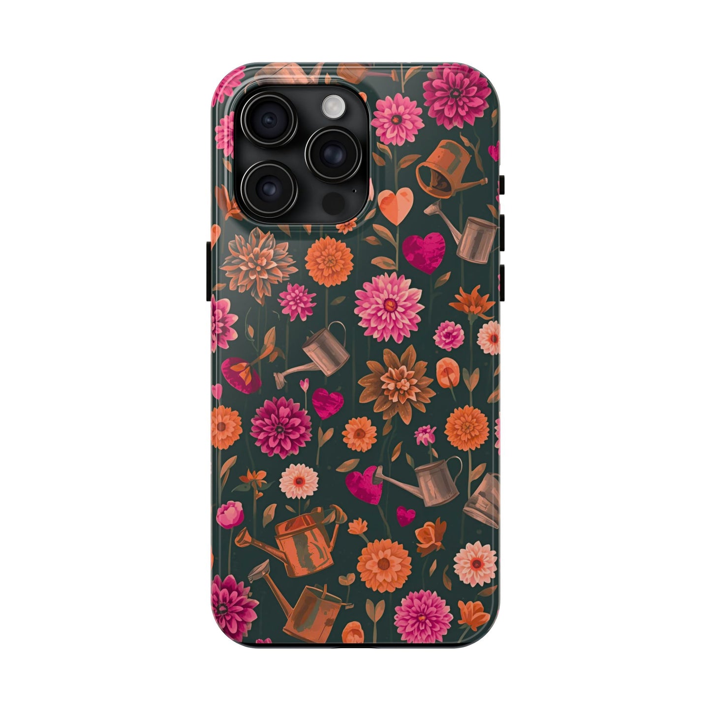 Dahlia Garden Phone Case - Floral Tough Case