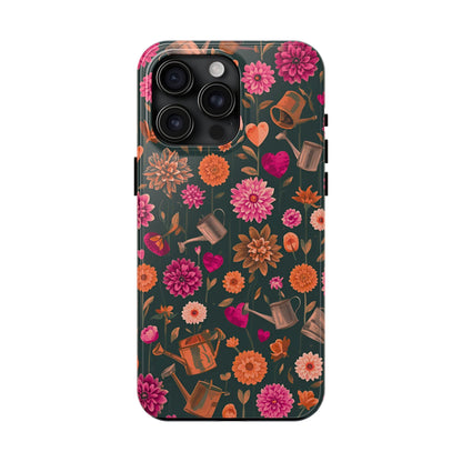 Dahlia Garden Phone Case - Floral Tough Case
