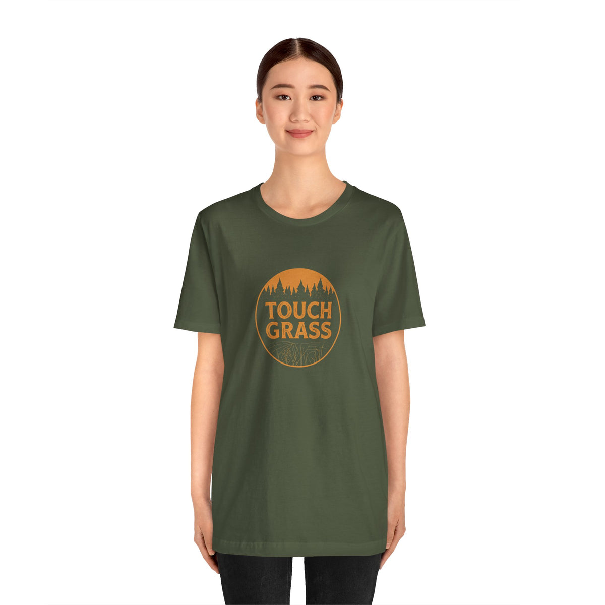 Touch Grass Tee — Outdoor Nature Graphic T‑Shirt