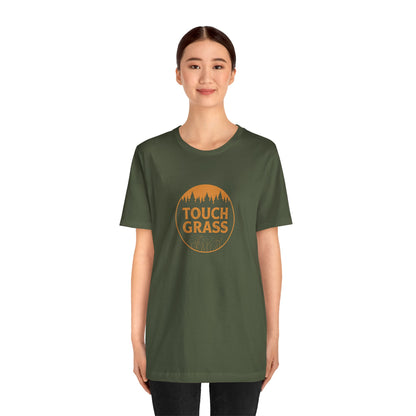 Touch Grass Tee — Outdoor Nature Graphic T‑Shirt