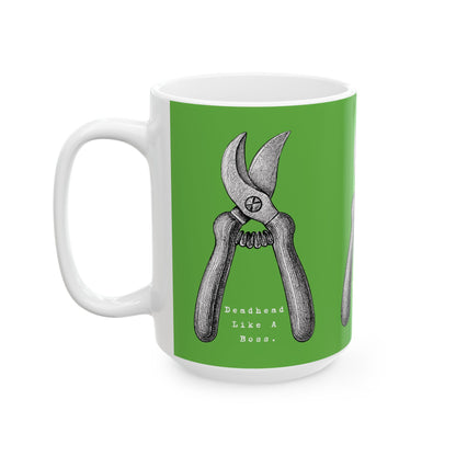 Deadhead Like a Boss Dahlia Gardener Coffee Mug Cup