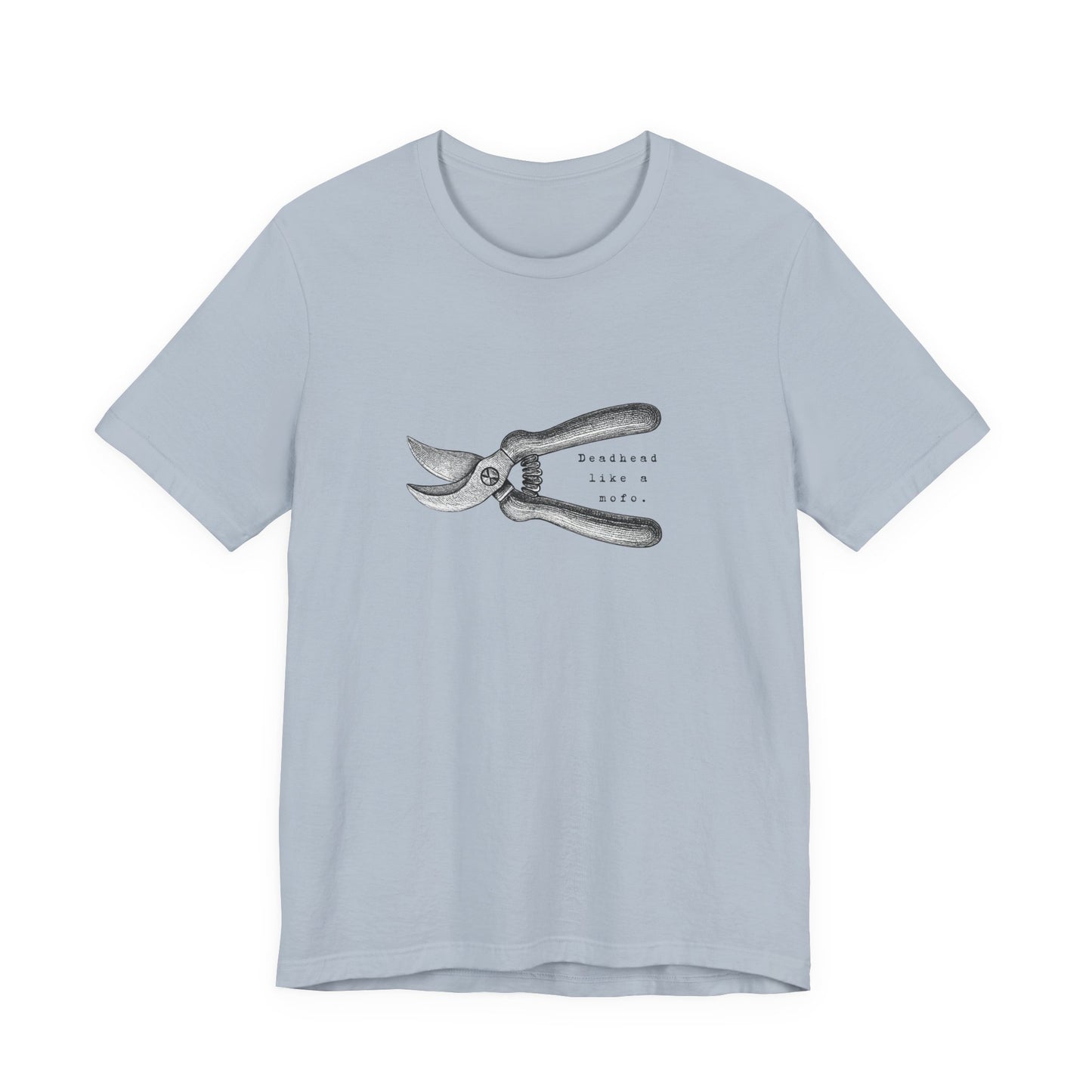 Deadheading Dahlias Pruning Shears Graphic Tee — Vintage Garden Tool T-Shirt