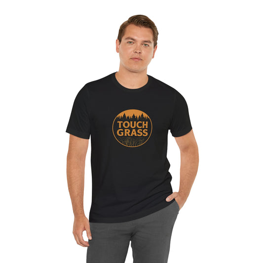 Touch Grass Tee — Outdoor Nature Graphic T‑Shirt