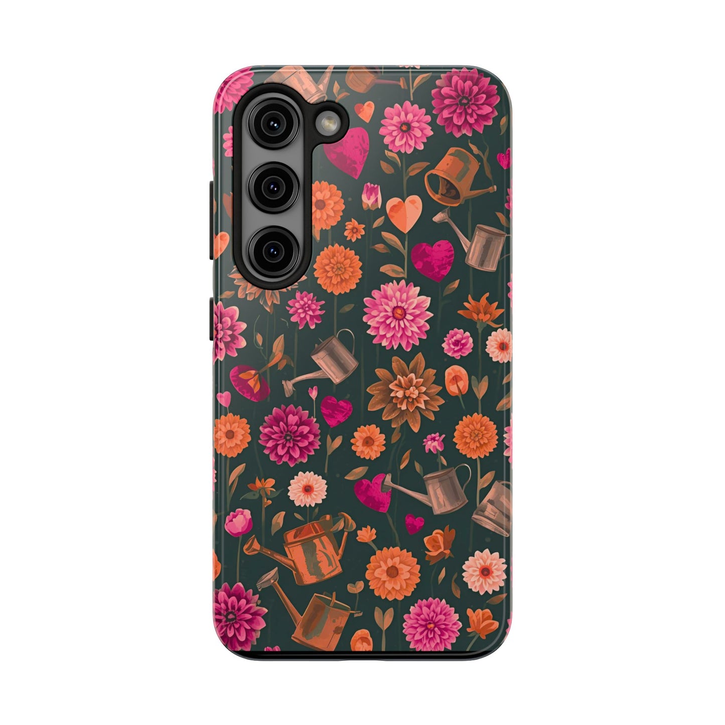 Dahlia Garden Phone Case - Floral Tough Case