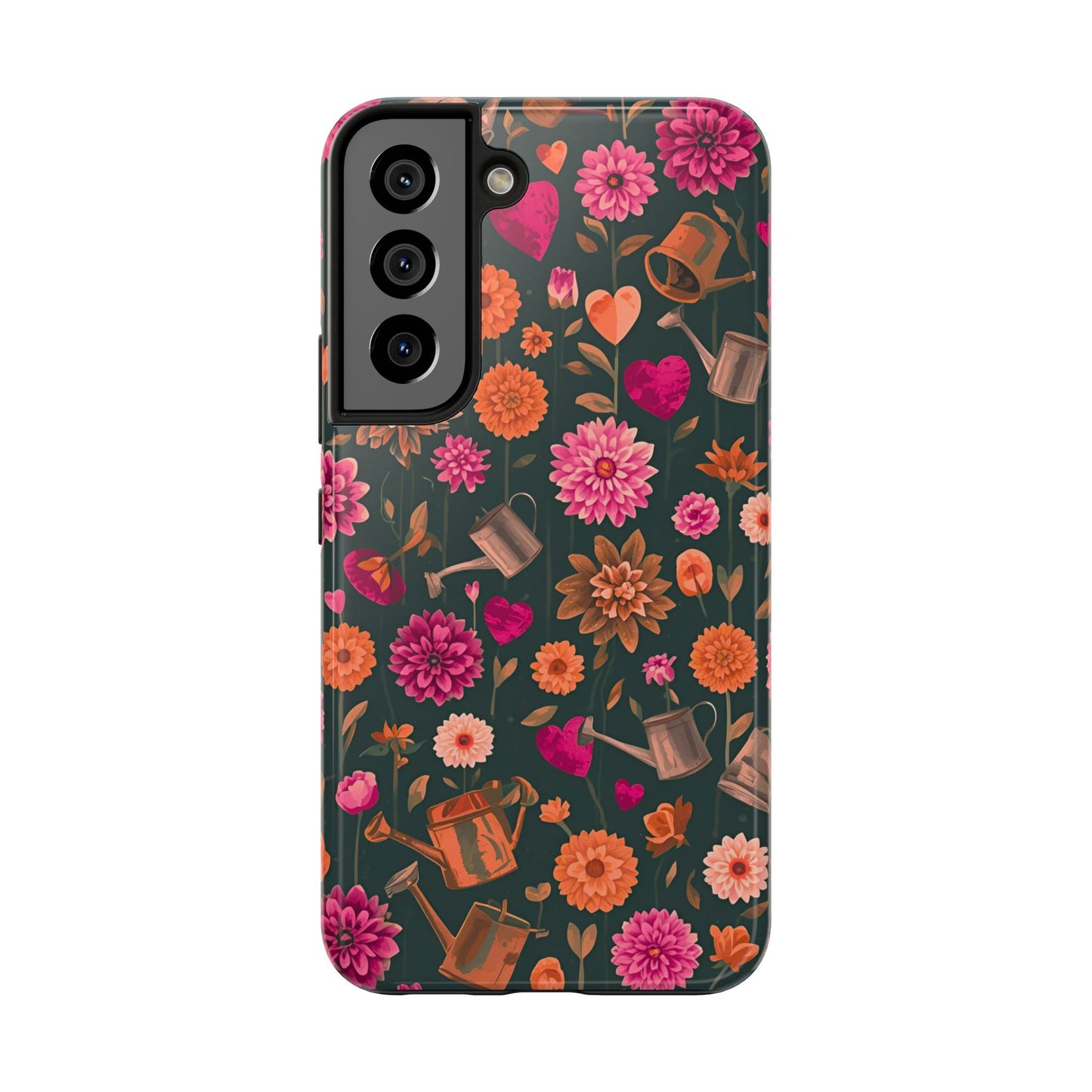Dahlia Garden Phone Case - Floral Tough Case