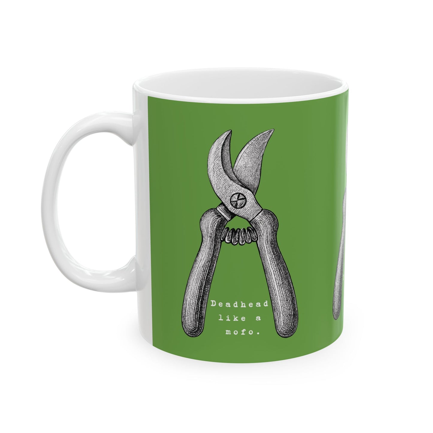 Deadhead Like a Mofo Dahlia Gardener Coffee Mug Cup