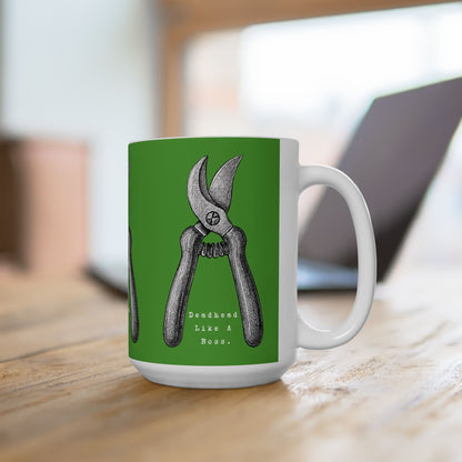 Deadhead Like a Boss Dahlia Gardener Coffee Mug Cup