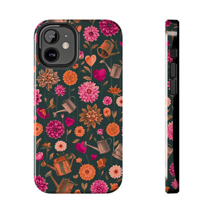 Dahlia Garden Phone Case - Floral Tough Case