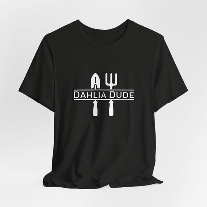 Dahlia Dude T-Shirt - Dad Gardening Graphic Tee