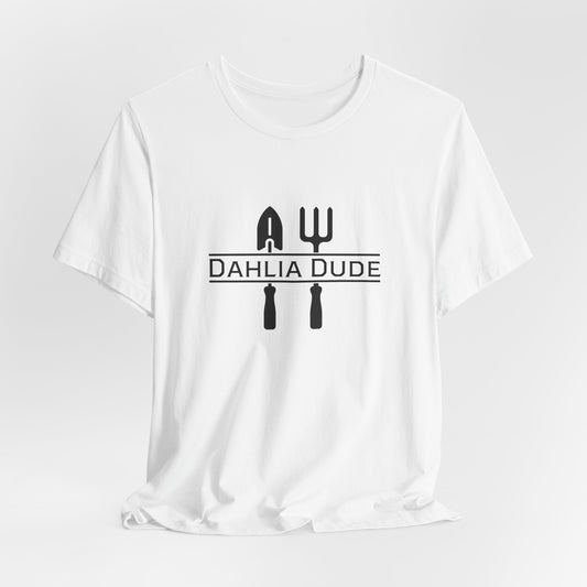 Dahlia Dude T-Shirt — Dad Gardening Tool Graphic Tee