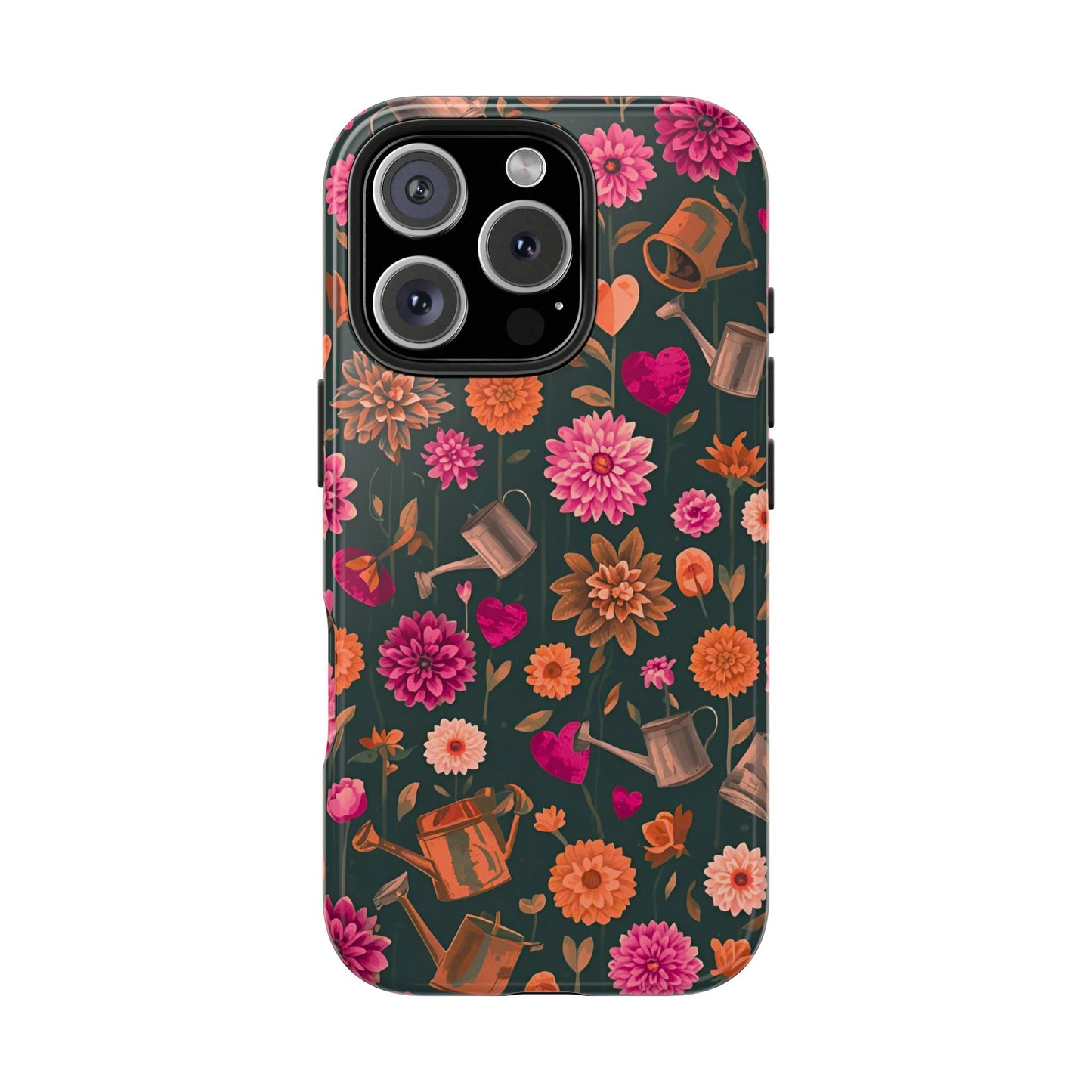 Dahlia Garden Phone Case - Floral Tough Case