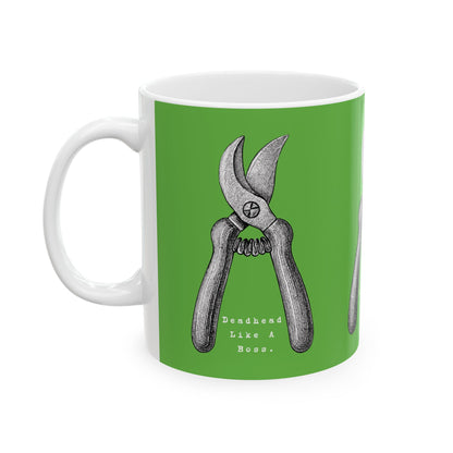 Deadhead Like a Boss Dahlia Gardener Coffee Mug Cup