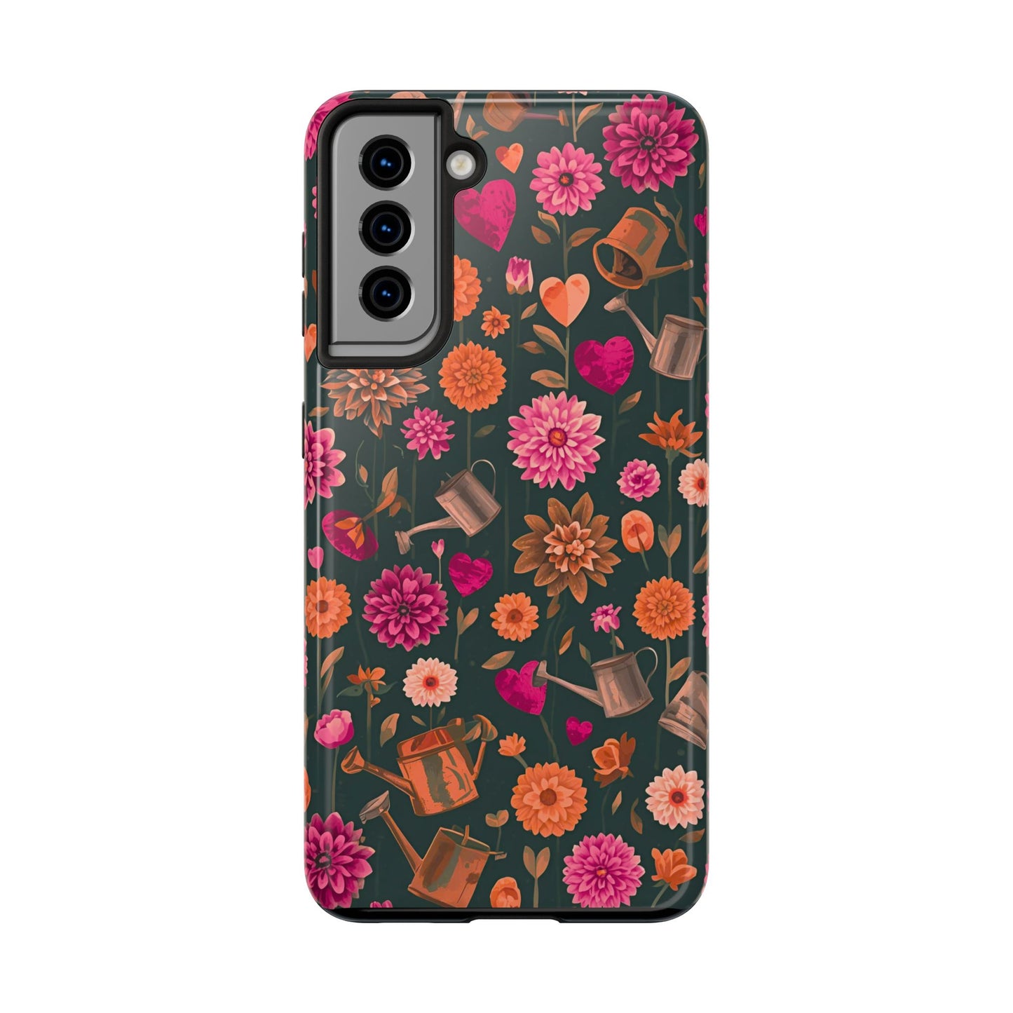 Dahlia Garden Phone Case - Floral Tough Case