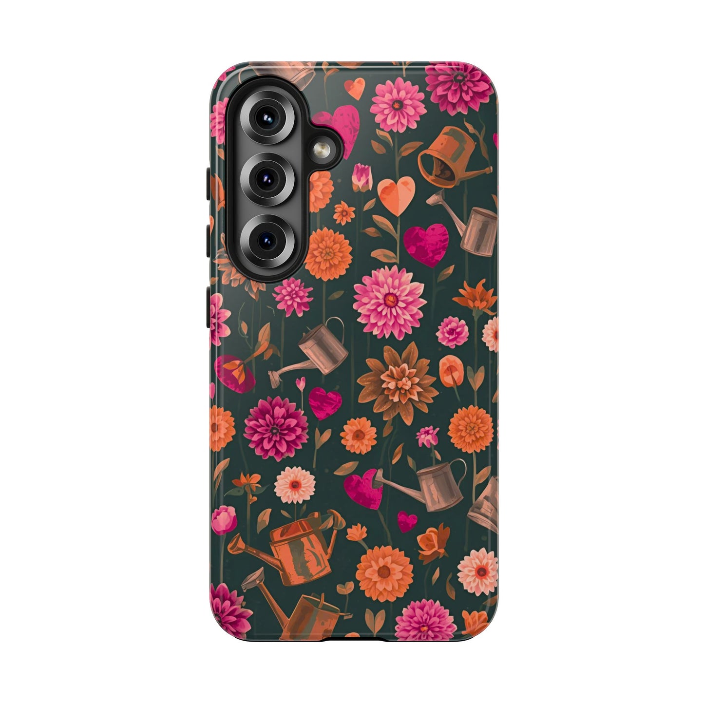Dahlia Garden Phone Case - Floral Tough Case