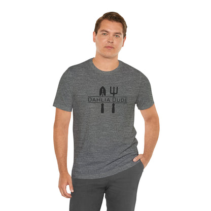 Dahlia Dude T-Shirt — Dad Gardening Tool Graphic Tee