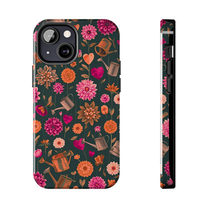Dahlia Garden Phone Case - Floral Tough Case