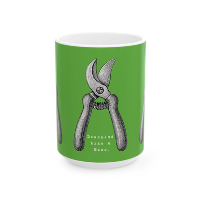 Deadhead Like a Boss Dahlia Gardener Coffee Mug Cup