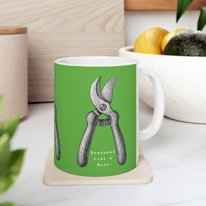 Deadhead Like a Boss Dahlia Gardener Coffee Mug Cup
