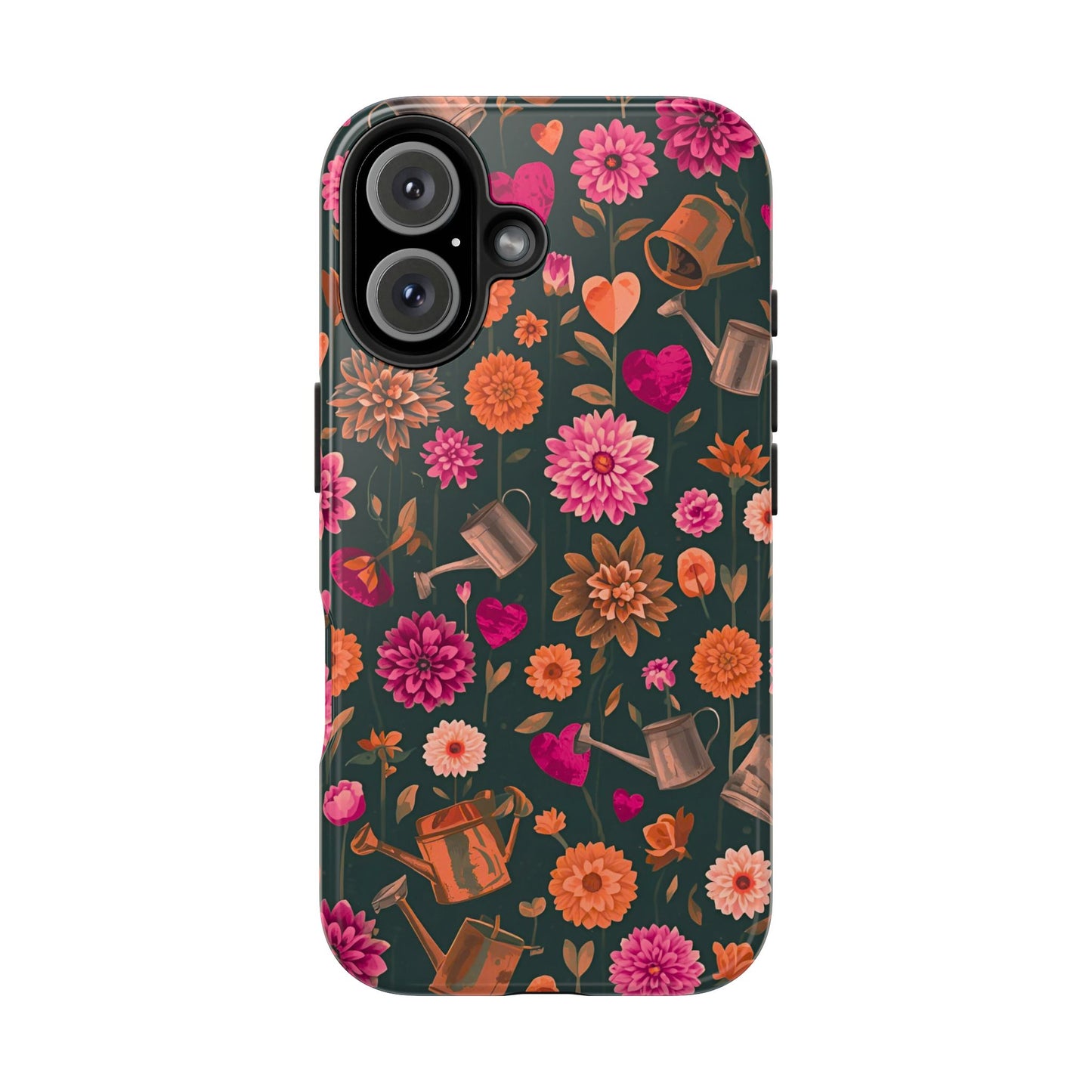 Dahlia Garden Phone Case - Floral Tough Case