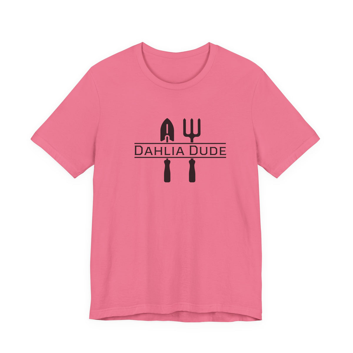 Dahlia Dude T-Shirt — Dad Gardening Tool Graphic Tee