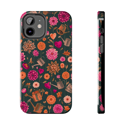 Dahlia Garden Phone Case - Floral Tough Case