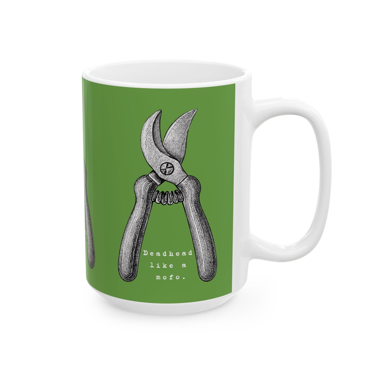 Deadhead Like a Mofo Dahlia Gardener Coffee Mug Cup