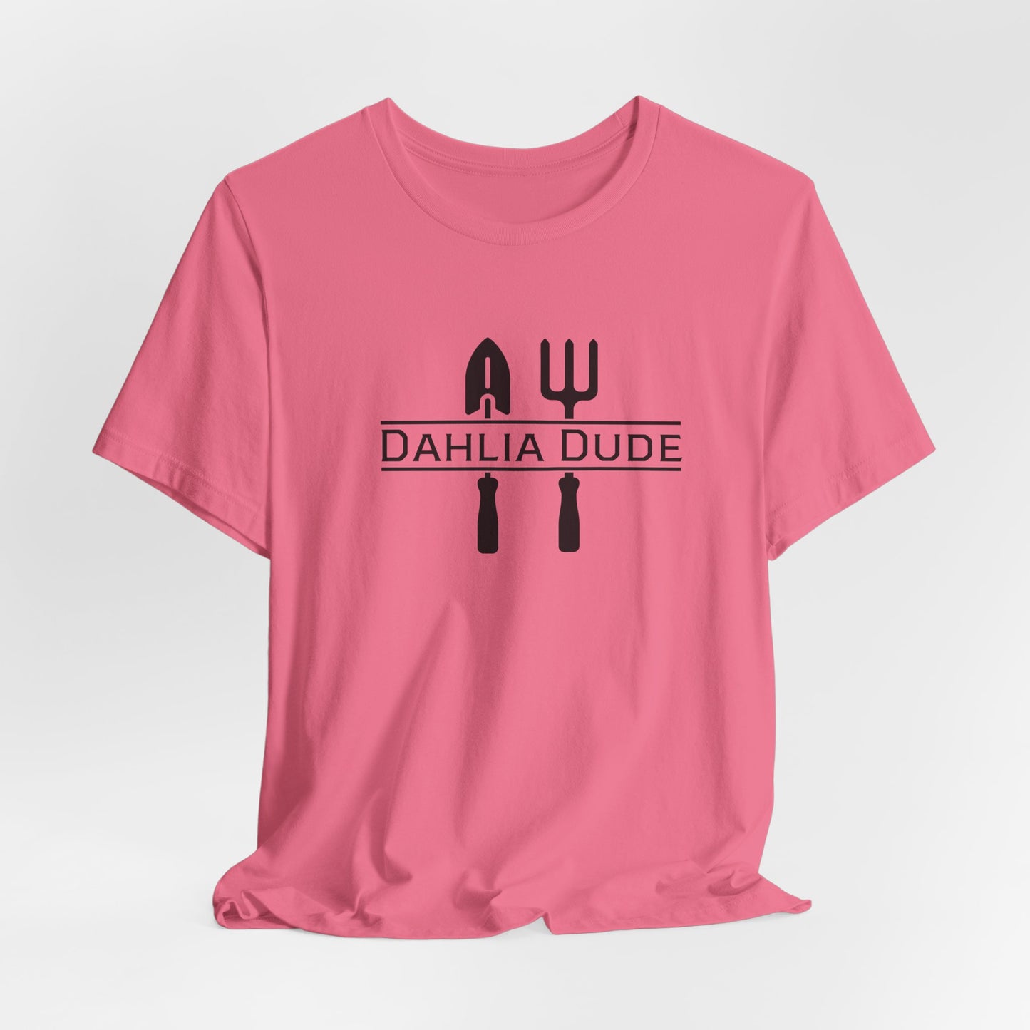 Dahlia Dude T-Shirt — Dad Gardening Tool Graphic Tee