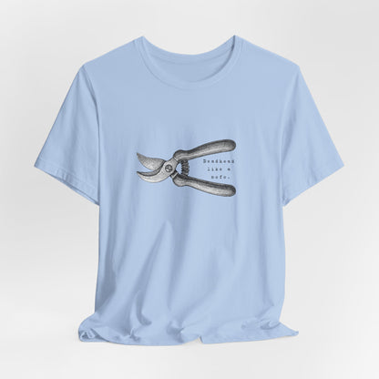 Deadheading Dahlias Pruning Shears Graphic Tee — Vintage Garden Tool T-Shirt