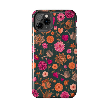 Dahlia Garden Phone Case - Floral Tough Case