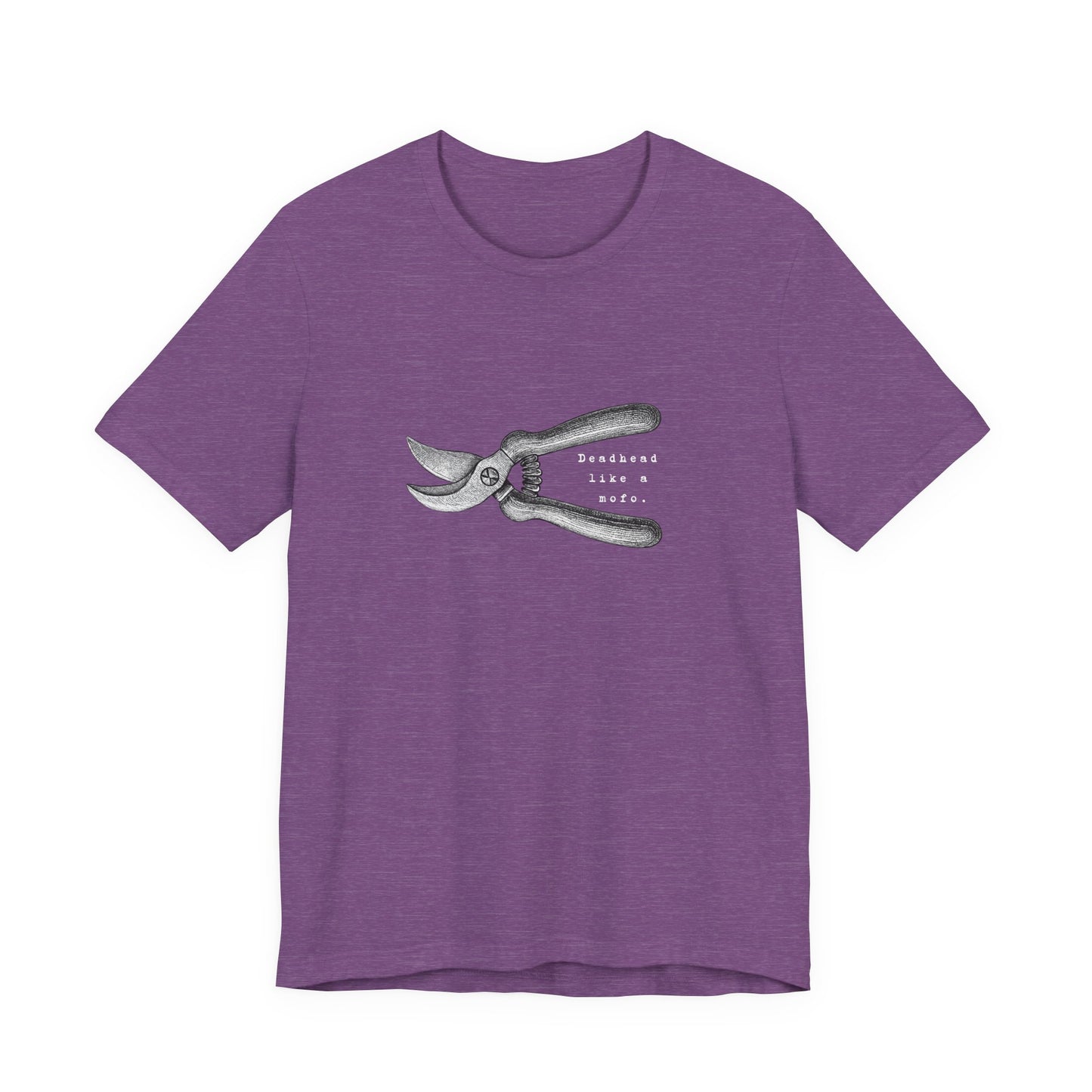 Deadheading Dahlias Pruning Shears Graphic Tee — Vintage Garden Tool T-Shirt