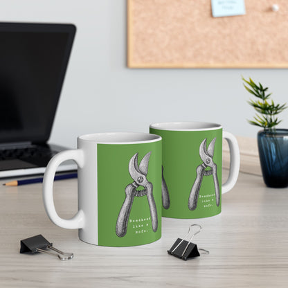 Deadhead Like a Mofo Dahlia Gardener Coffee Mug Cup