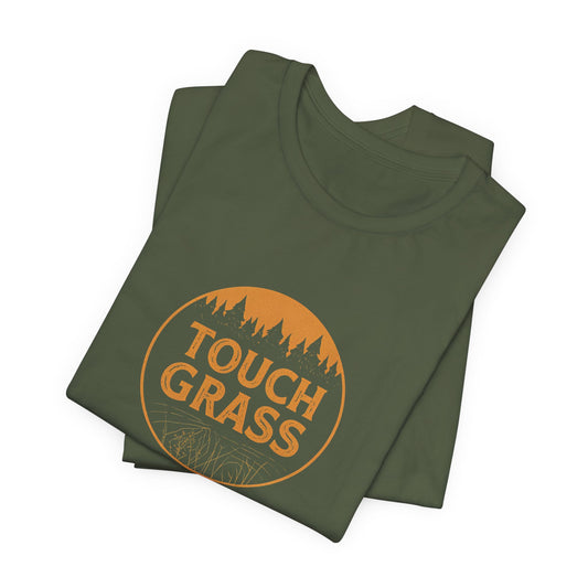 Touch Grass Tee — Outdoor Nature Graphic T‑Shirt