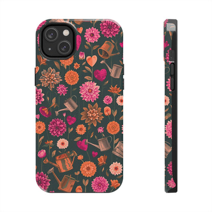 Dahlia Garden Phone Case - Floral Tough Case