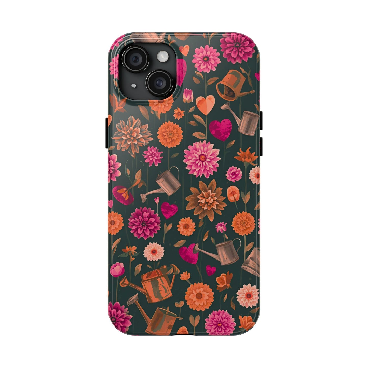 Dahlia Garden Phone Case - Floral Tough Case