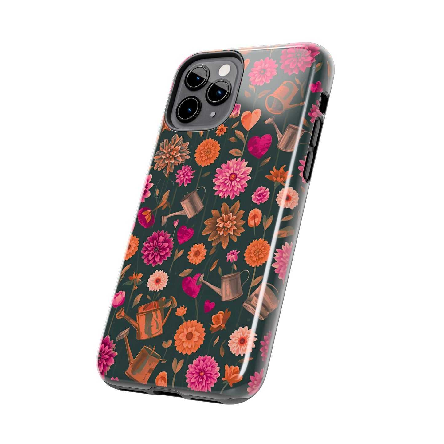 Dahlia Garden Phone Case - Floral Tough Case