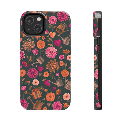 Dahlia Garden Phone Case - Floral Tough Case