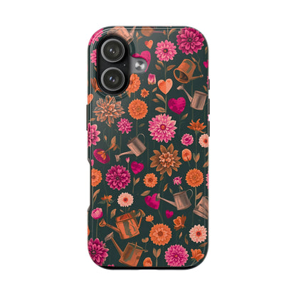 Dahlia Garden Phone Case - Floral Tough Case