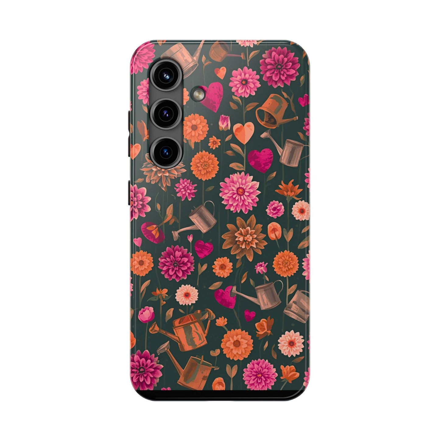 Dahlia Garden Phone Case - Floral Tough Case