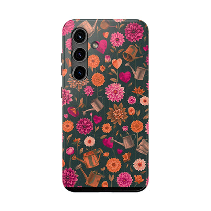 Dahlia Garden Phone Case - Floral Tough Case