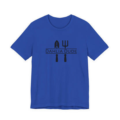 Dahlia Dude T-Shirt — Dad Gardening Tool Graphic Tee