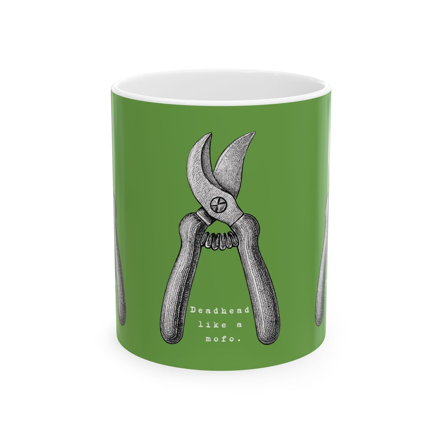 Deadhead Like a Mofo Dahlia Gardener Coffee Mug Cup