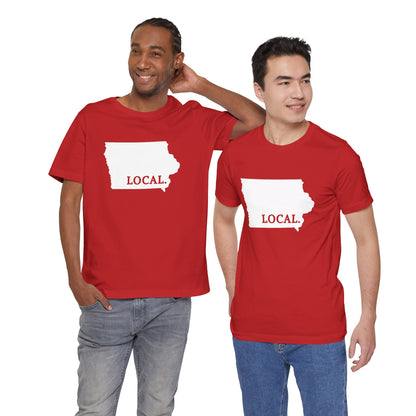 Iowa Local Home Sweet Home Tee Cyclone and Hawkeye State Colors Shirt