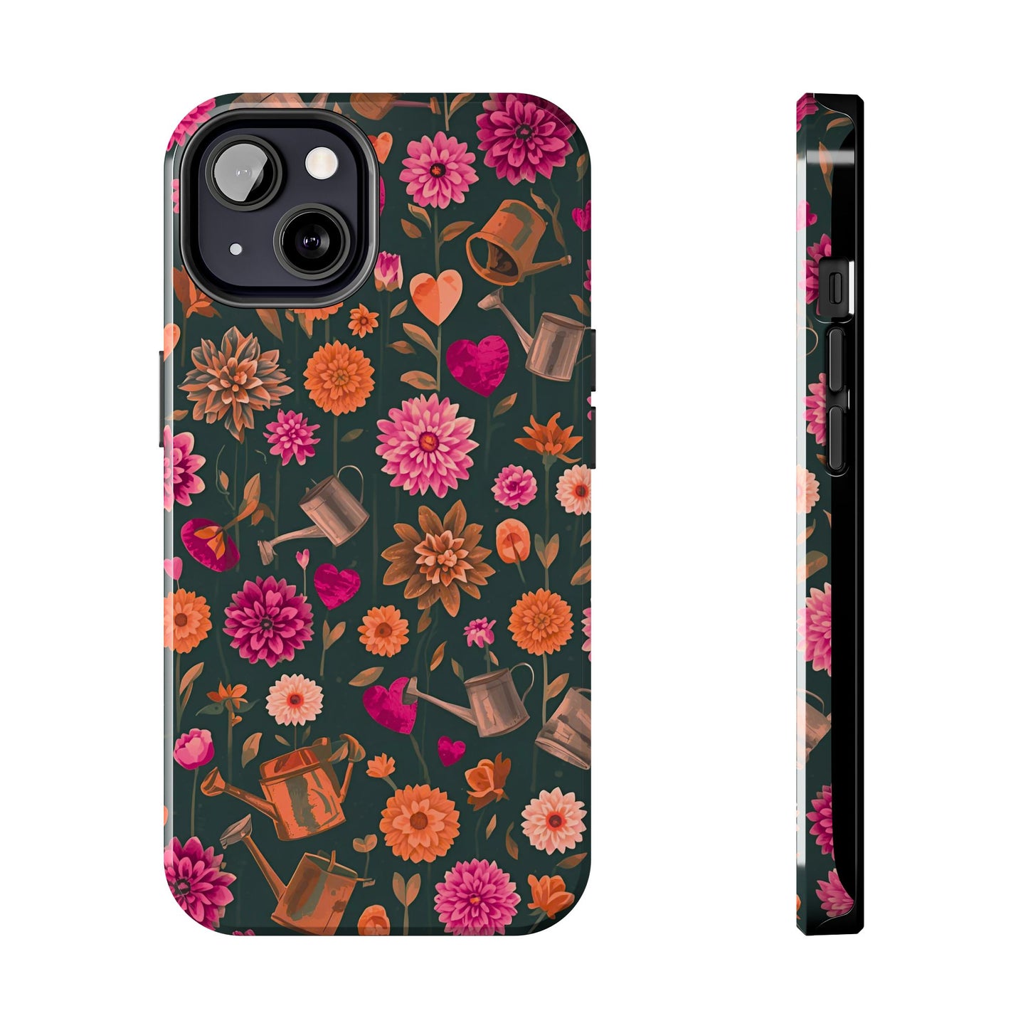 Dahlia Garden Phone Case - Floral Tough Case