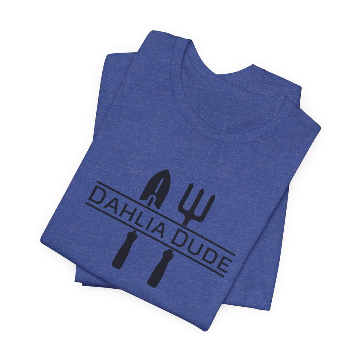 Dahlia Dude T-Shirt — Dad Gardening Tool Graphic Tee