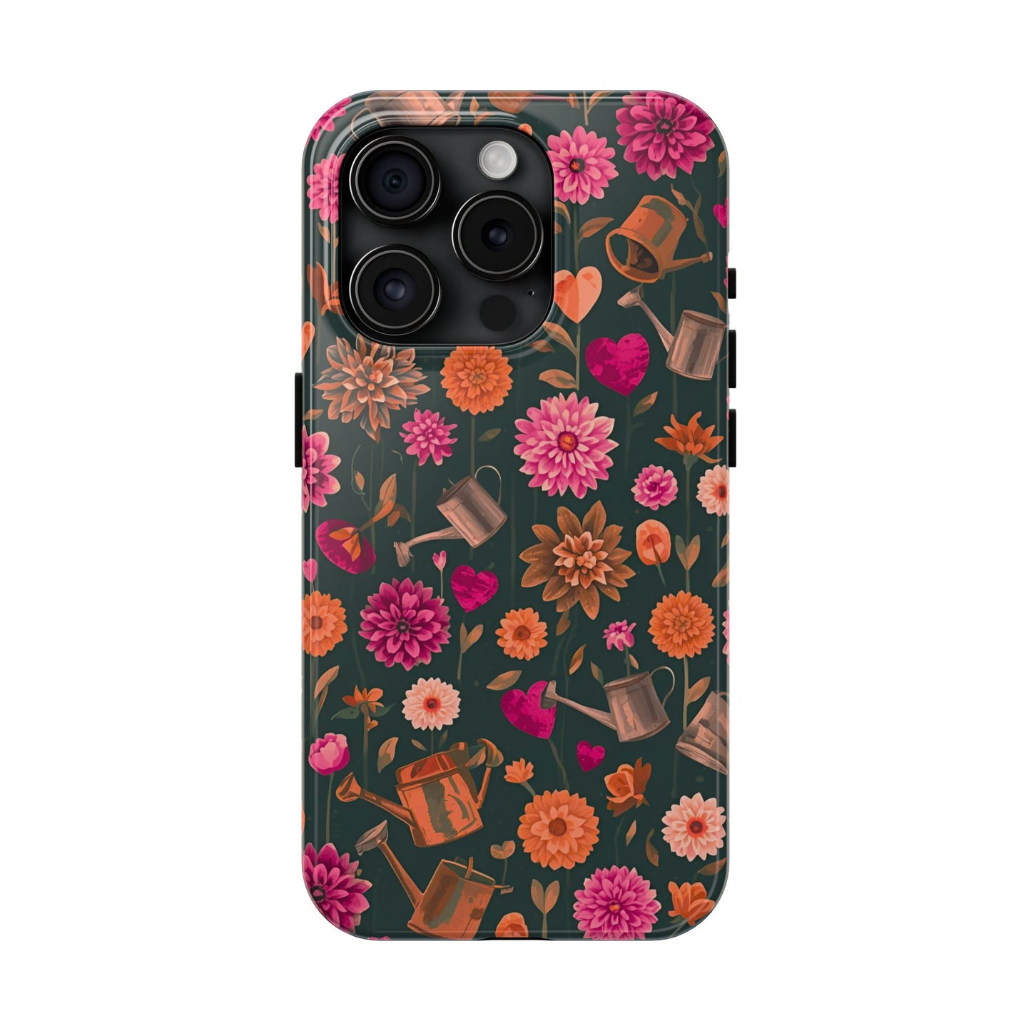 Dahlia Garden Phone Case - Floral Tough Case