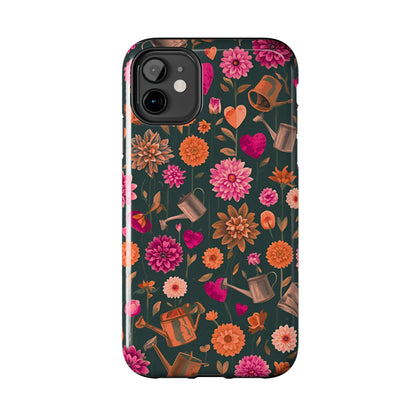 Dahlia Garden Phone Case - Floral Tough Case