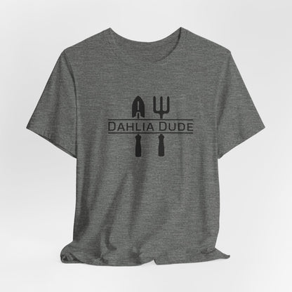 Dahlia Dude T-Shirt — Dad Gardening Tool Graphic Tee