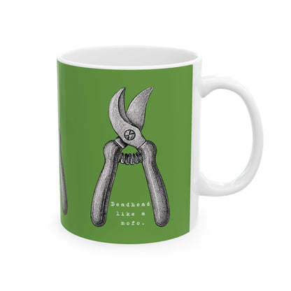 Deadhead Like a Mofo Dahlia Gardener Coffee Mug Cup