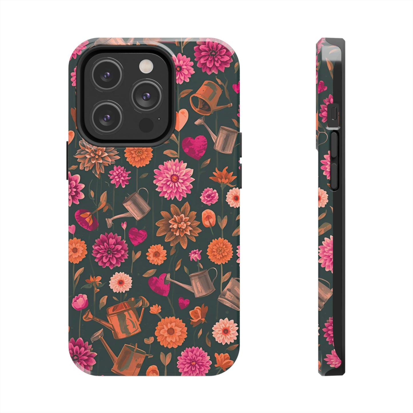 Dahlia Garden Phone Case - Floral Tough Case