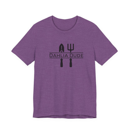 Dahlia Dude T-Shirt — Dad Gardening Tool Graphic Tee